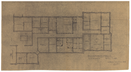 215039 Plattegrond van de noordvleugel van het voorgebouw van gebouw I van het Stads- en Academisch Ziekenhuis ...